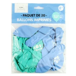 Sale Paquet de 20 ballons imprimes Décoration Et Cotillons|Vaisselle, Déco Festive·Décoration Et Cotillons
