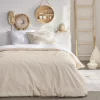Hot Parure bicolore 240x220 blanc be Linge De Lit·Parure De Lit, Housse De Couette