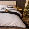 Online Parure etoile brodee 2 personne Linge De Lit·Parure De Lit, Housse De Couette