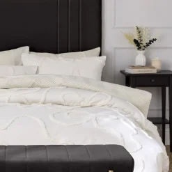 Hot Parure gabrielle tuftee 240x220 Linge De Lit·Parure De Lit, Housse De Couette