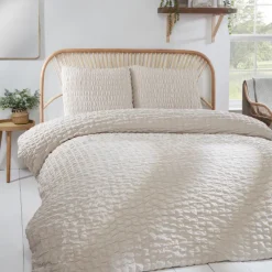Parure lara 240x220 naturel Linge De Lit·Parure De Lit, Housse De Couette