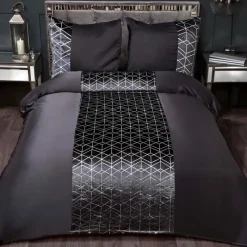 Sale Parure lexi 260x240 anthracite Linge De Lit·Parure De Lit, Housse De Couette