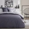 Best Parure 200x200 bicolore gris Linge De Lit·Parure De Lit, Housse De Couette
