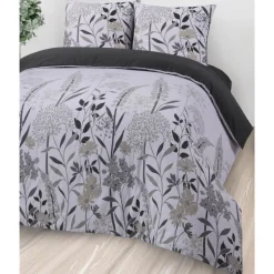 New Parure 240x220 flanelle floral Linge De Lit·Parure De Lit, Housse De Couette