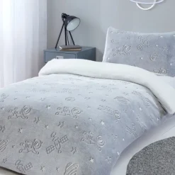Hot Parure 140x200 galaxy phospho Linge De Lit·Parure De Lit, Housse De Couette