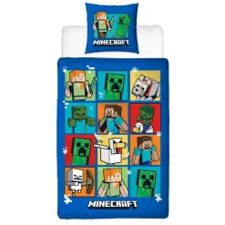 Clearance Parure 140x200 minecraft micro Linge De Lit·Parure De Lit, Housse De Couette