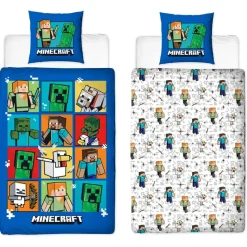 Clearance Parure 140x200 minecraft micro Linge De Lit·Parure De Lit, Housse De Couette