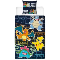 Hot Parure 140x200 pokemon micro Linge De Lit·Parure De Lit, Housse De Couette