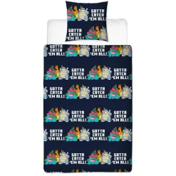 Hot Parure 140x200 pokemon micro Linge De Lit·Parure De Lit, Housse De Couette