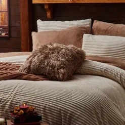 Best Parure 240x220 polaire cotelee Linge De Lit·Parure De Lit, Housse De Couette
