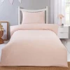 Sale Parure 140x200 rose gaufree Linge De Lit·Parure De Lit, Housse De Couette