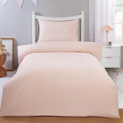 Sale Parure 140x200 rose gaufree Linge De Lit·Parure De Lit, Housse De Couette