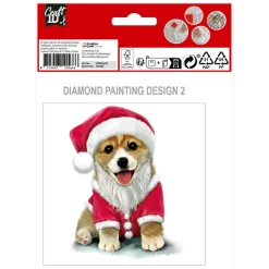 New Peinture diamant noel 13x13cm Enfant Loisirs Créatifs|Loisirs Créatifs