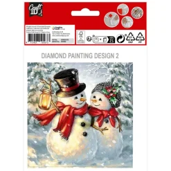 New Peinture diamant noel 13x13cm Enfant Loisirs Créatifs|Loisirs Créatifs