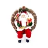 Online Pere noel dans une couronne Décoration