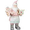 Hot Pere noel rose avec pain d'epice Décoration