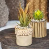 Petite plante ceramique Fleur, Plante Artificielle