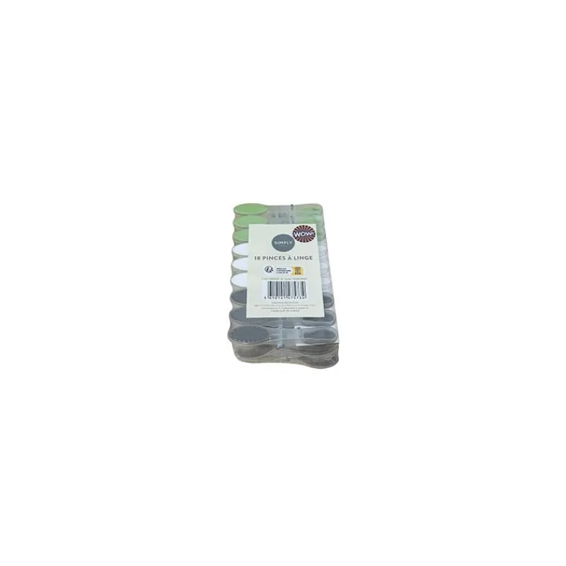Sale Pince a linge x18 plastique Linge·Accessoire