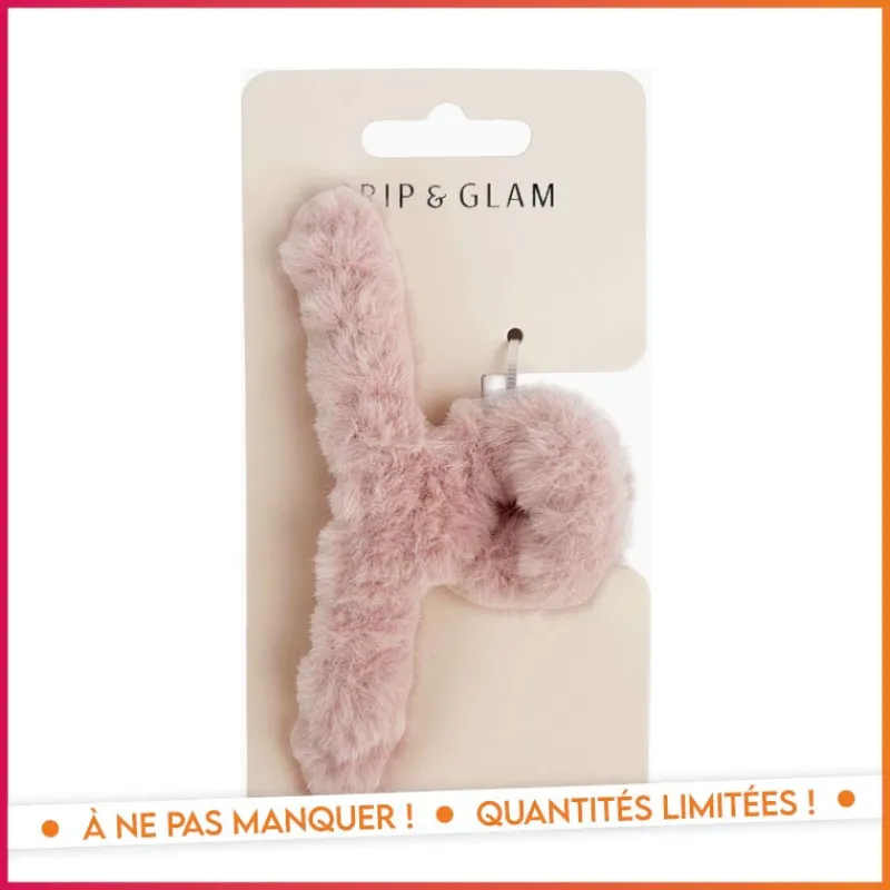 Pince cheveux fluffy creme Accessoire Beauté