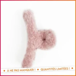 Pince cheveux fluffy creme Accessoire Beauté