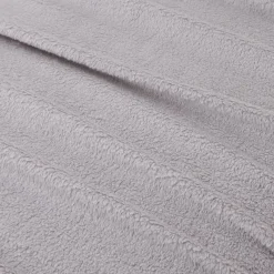 Plaid cosy 200x240cm argent Décoration Textile·Plaid
