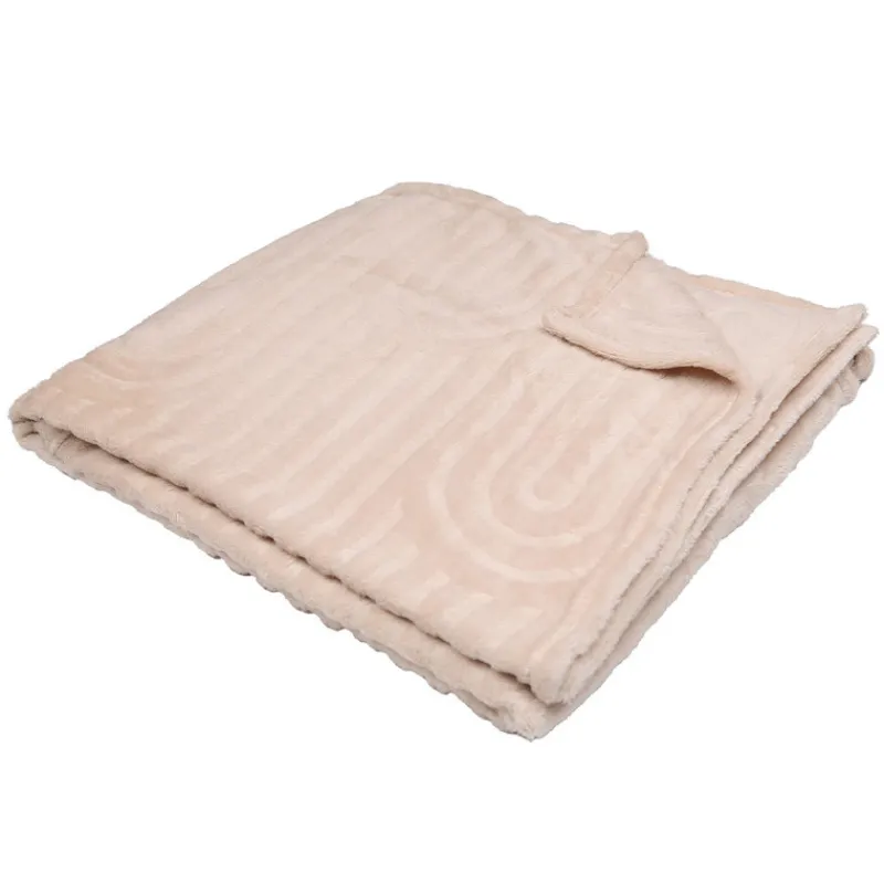 New Plaid flanelle arche creme 130x1 Décoration Textile·Plaid
