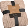 Plaid gaufre taupe Décoration Textile·Plaid