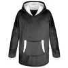 New Plaid hoodie noir Décoration Textile·Plaid