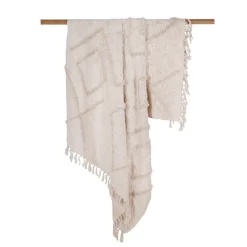 Online Plaid ibiza 130x170cm creme Décoration Textile·Plaid