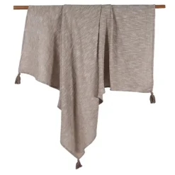Plaid india 130x170cm creme Décoration Textile·Plaid
