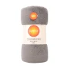 Plaid microfibre gris 130x180 Décoration Textile·Plaid