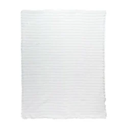 Outlet Plaid raye coton 130x170cm te Décoration Textile·Plaid