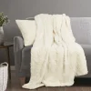 Discount Plaid ruban 130x160cm blanc Décoration Textile·Plaid