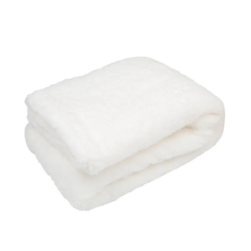 Plaid teddy 130x160cm creme Décoration Textile·Plaid