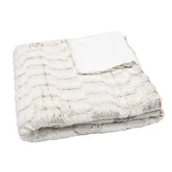 Outlet Plaid tromso creme 130x160cm Décoration Textile·Plaid