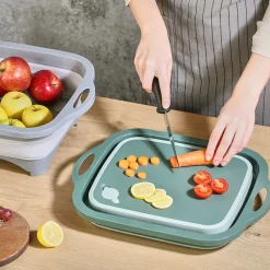Clearance Planche a decouper bassine 2en1 Ustensiles, Accessoire De Cuisine