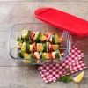 Plat rect avec couvercle 23x15cm Plat, Moule
