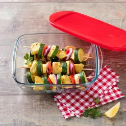 Plat rect avec couvercle 23x15cm Plat, Moule