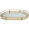 Outlet Plateau metal gold 33x21cm Vaisselle, Art De La Table·Accessoires De Table