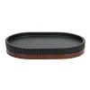 Clearance Plateau noir / bois Accessoire Salle De Bain