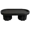 Outlet Plateau sur pied noir Objet Décoratif