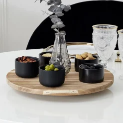 Clearance Plateau tournant acacia d35cm Ustensiles, Accessoire De Cuisine