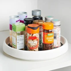 Clearance Plateau tournant plast blanc Ustensiles, Accessoire De Cuisine