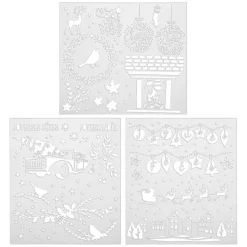Pochoir de noel x3 - 42x37 cm Décoration