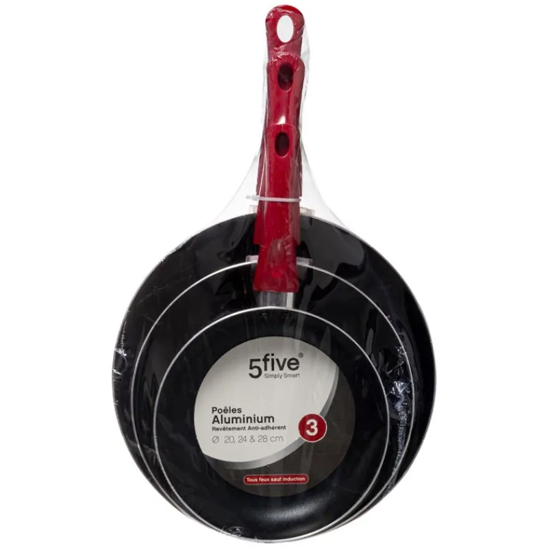 Best Poele aluminium non stick x3 Casserole, Poêle