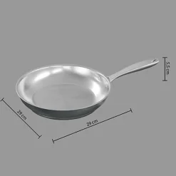Discount Poele 28cm inox resilience Casserole, Poêle