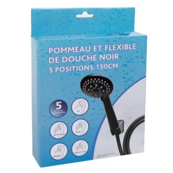 New Pommeau + flexible de douche 150 Accessoire Salle De Bain