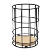 Porte couverts metal noir bambou Ustensiles, Accessoire De Cuisine