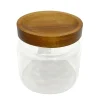 Online Pot en verre couvercle acacia Accessoire Salle De Bain