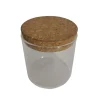 Clearance Pot en verre couvercle liege o9c Accessoire Salle De Bain
